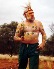 John dances the Wati Ngintaka Inma