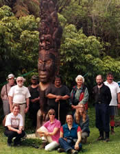 Tour Group Haka Practice.